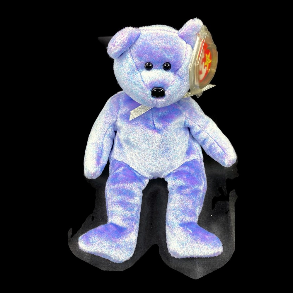 Vintage Ty Beanie Original Baby Clubby 1999, New Condition with Tags purple